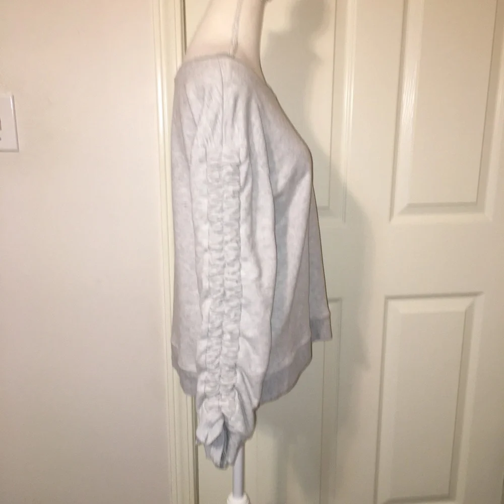 Sanctuary Oversized Ruched Sleeves Sweatshirt